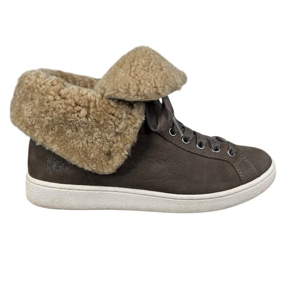 UGG Women’s Starlyn Brown Cuffed Sneaker Boot Size US 10 - Picture 1 of 12